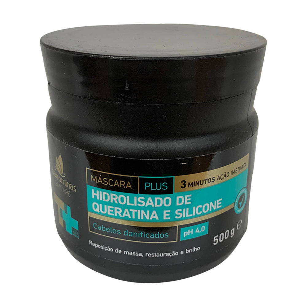 BarroMinas Máscara Capilar Hidrolisado de Queratina e Silicone 500g