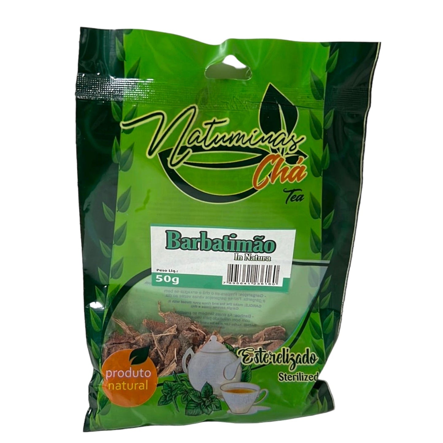Natuminas Chá de Barbatimão Brazilian Herbal Tea - Natural Detox & Wellness Support 50g