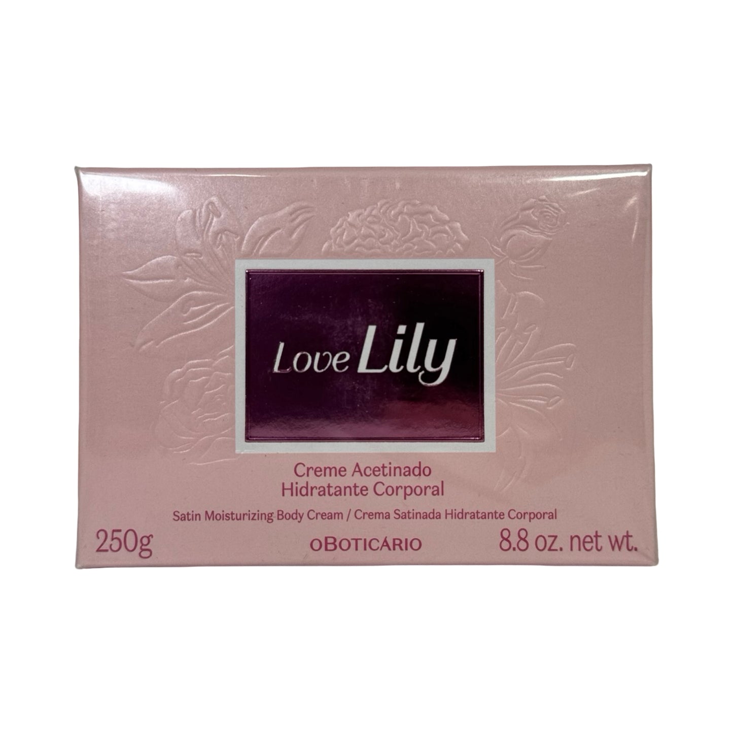 Love Lily Satin Moisturizing Body Cream – 250g | o Boticário