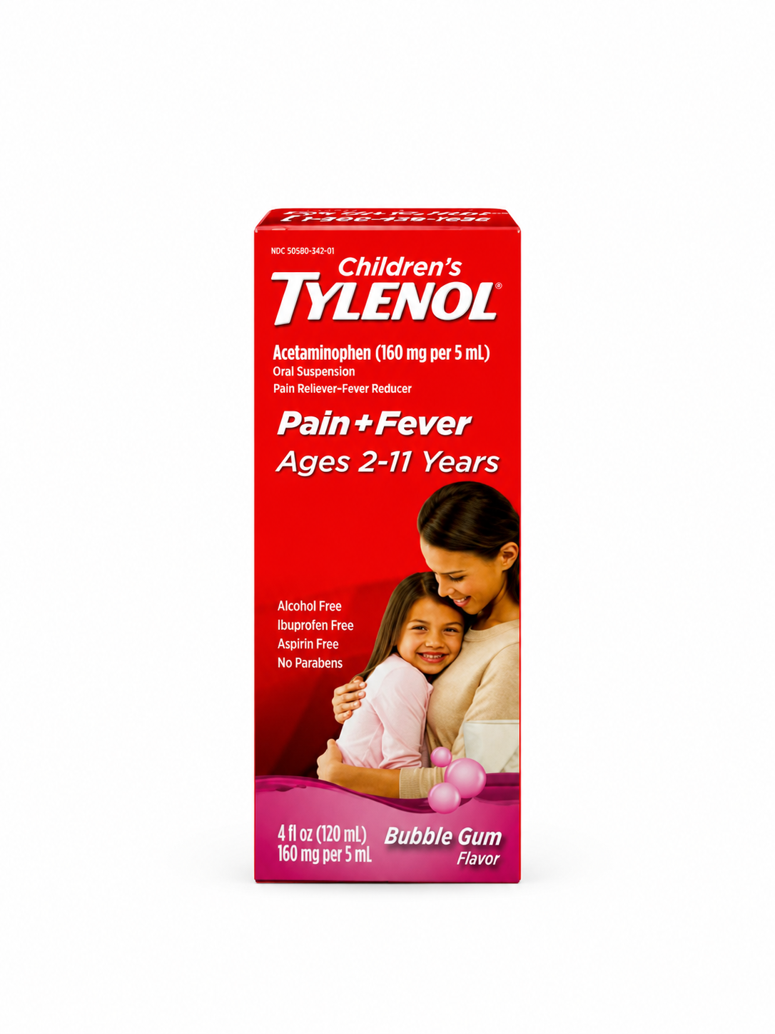 Tylenol Infantil com Acetaminofeno 160 mg/5 mL – Sabor Chiclete 120 mL