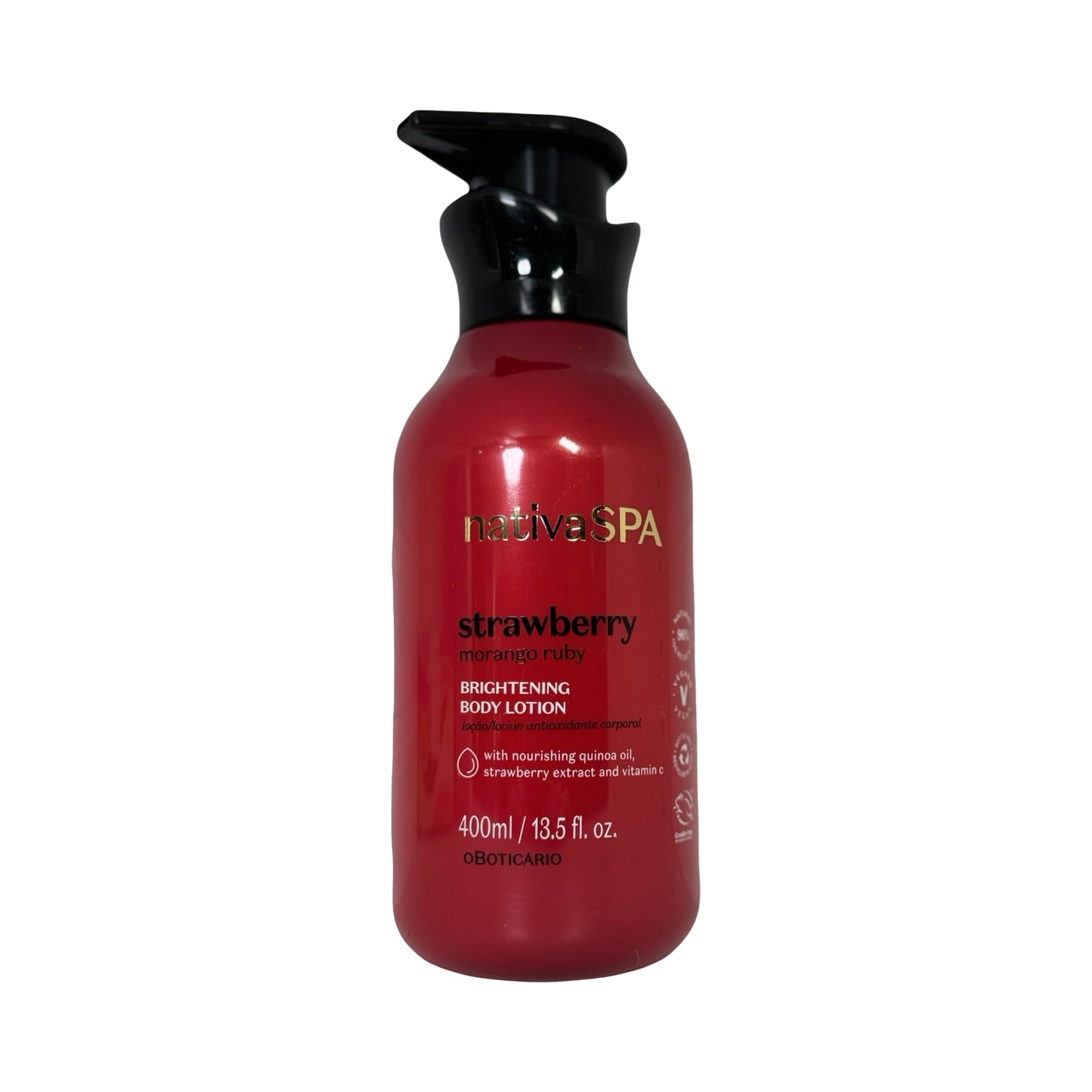 Nativa SPA Morango Ruby Loção Hidratante Corporal, 400ml