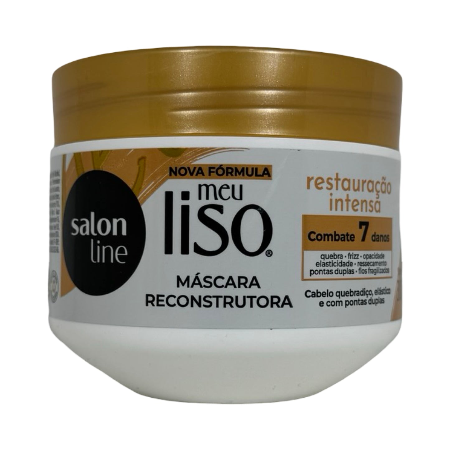 Salon Line Meu Liso Máscara Reconstrutora – Restauração Intensa Cabelos Danificados 300g