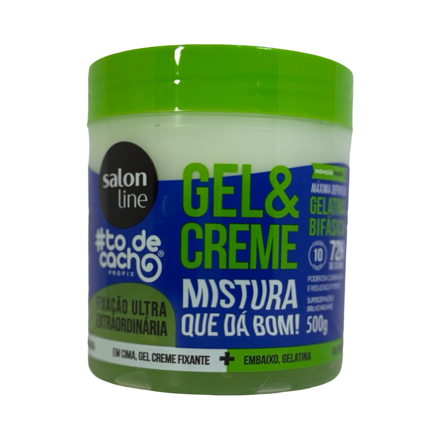 Gel & Creme Salon Line #to.de.cacho Profix Gelatina Bifásica 500g – Fixação Ultra Extraordinária