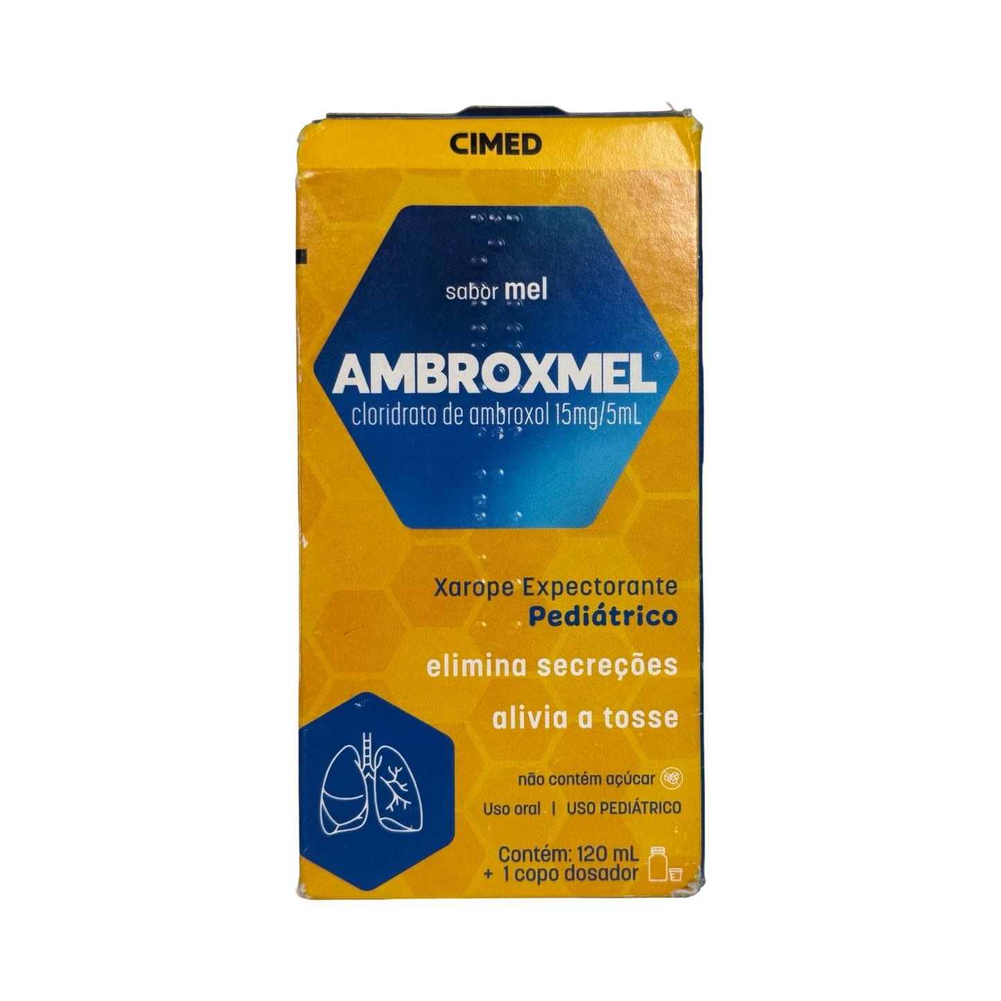 Xarope Ambroxmel Pediátrico Sabor Mel – Alívio Suave da Tosse e Secreção (120ml)