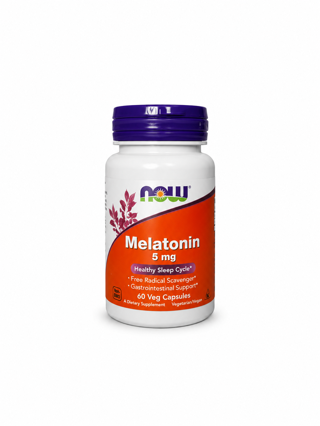NOW Melatonin 5 mg – Melatonina 60 Cápsulas Vegetarianas