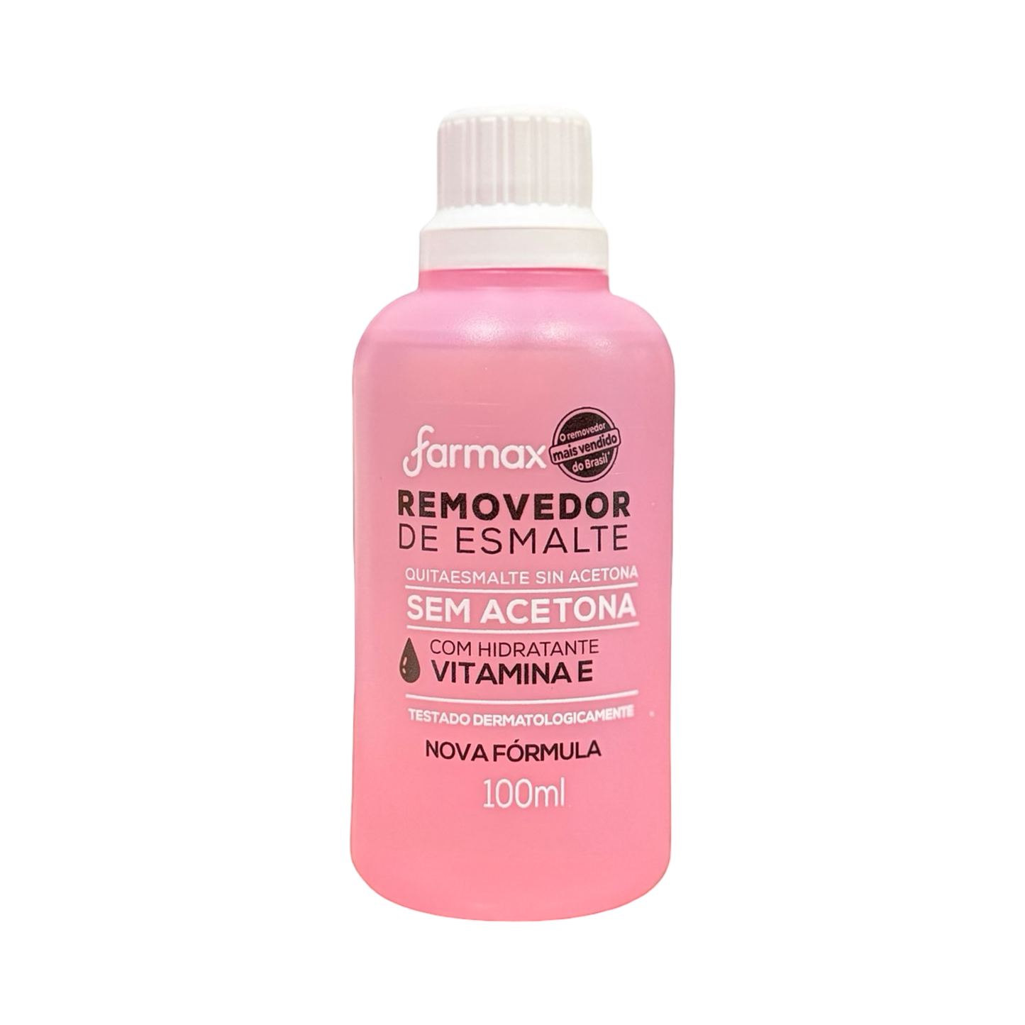 Removedor de Esmalte Farmax Sem Acetona com Vitamina E – 100mL