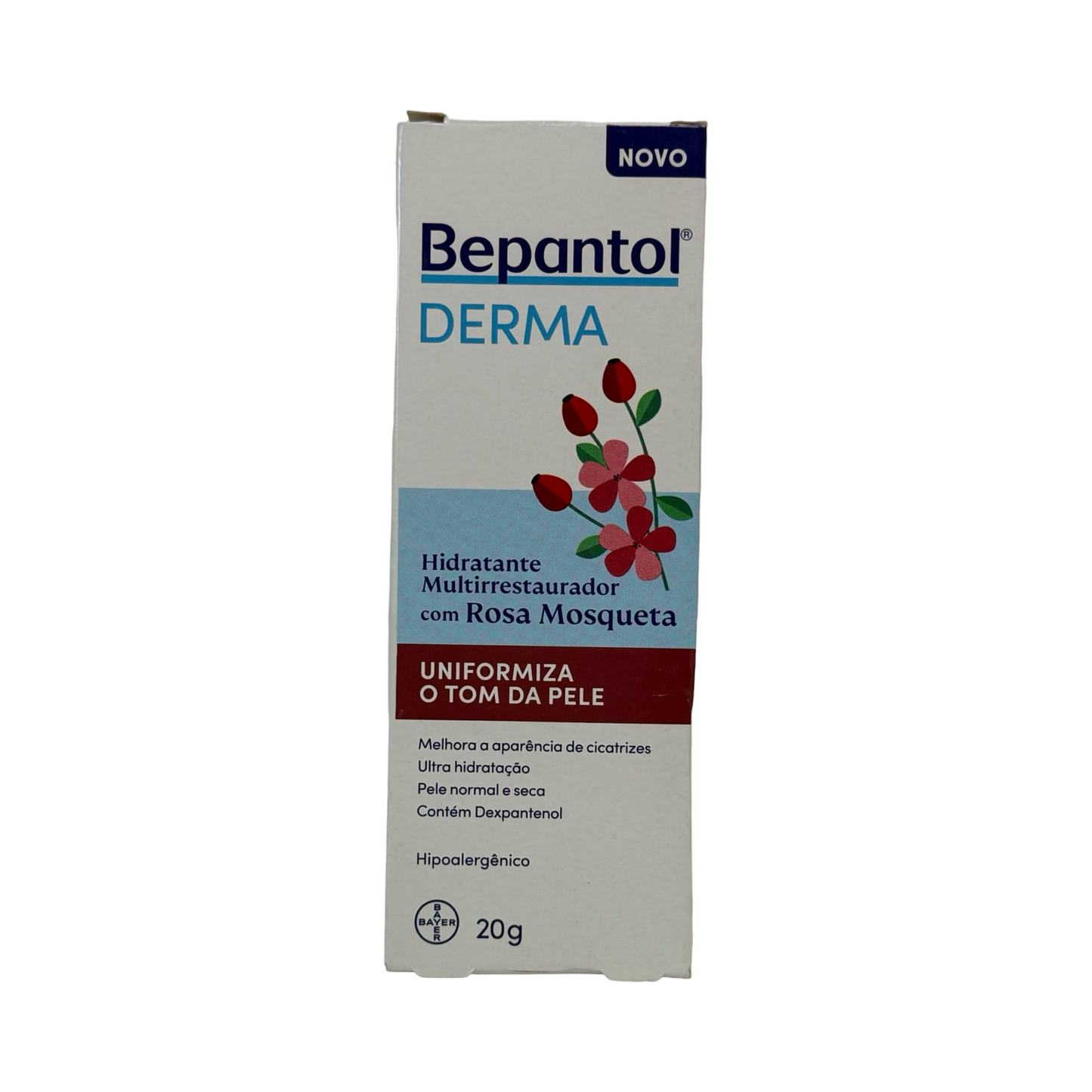 Bepantol Derma Hidratante Multirrestaurador com Rosa Mosqueta – 20g