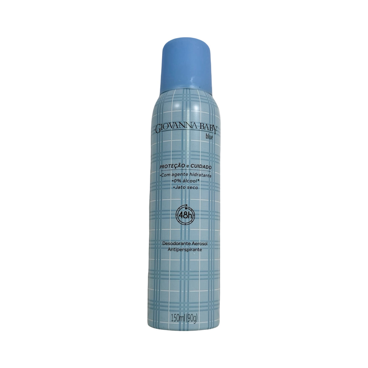 Desodorante Antitranspirante Aerossol Giovanna Baby Blue 48h Jato Seco – 150ml (90g)