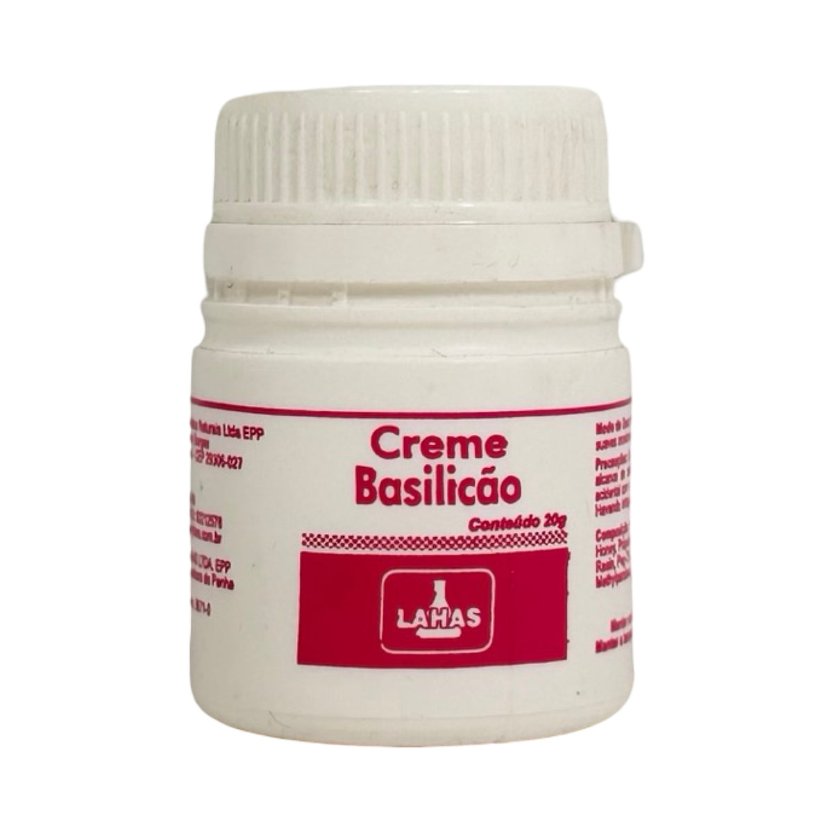 Pomada Creme Basilicão Lahás 100% Tradicional para Furúnculos e Impurezas – 20g