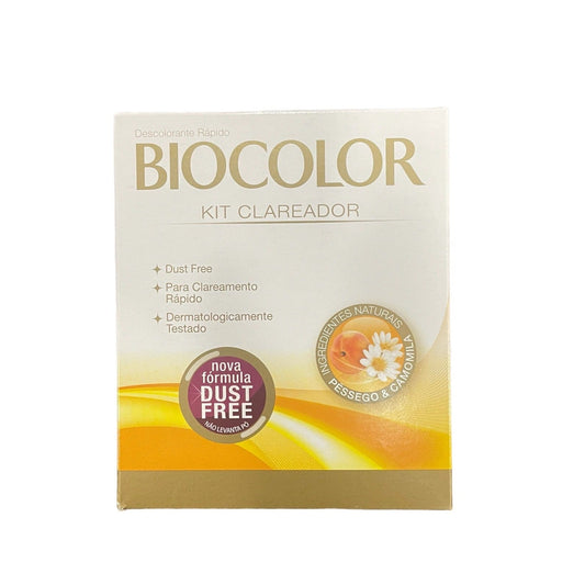 Kit Clareador Biocolor Descolorante Rápido Dust-Free – Pêssego e Camomila