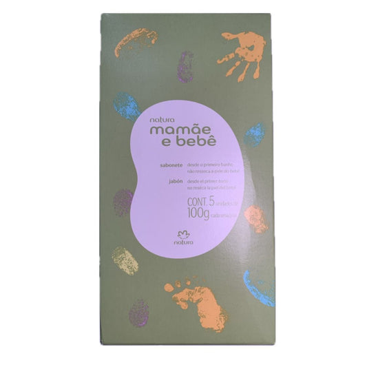 Natura - Mamae e Bebe Tradicional - (5) Sabonetes em Barra 500g