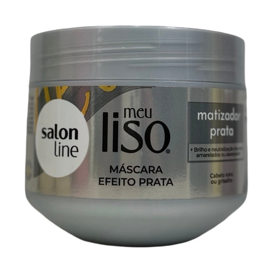 Máscara Matizadora Meu Liso Efeito Prata Salon Line – Cabelos Loiros e Grisalhos 300g