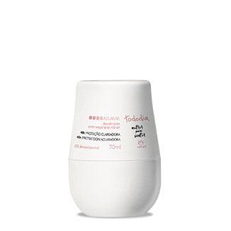 Desodorante roll-on Natura Tododia Aclarar 70 ml, frasco branco