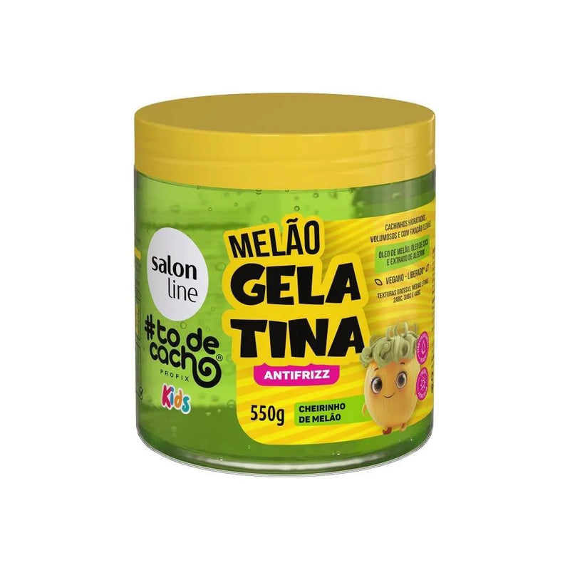 Gelatina Infantil Salon Line #todecacho Kids Antifrizz Melão – 550g