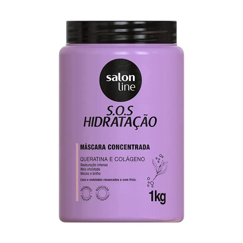 Máscara Capilar Salon Line S.O.S Hidratação Queratina e Colágeno – 1kg