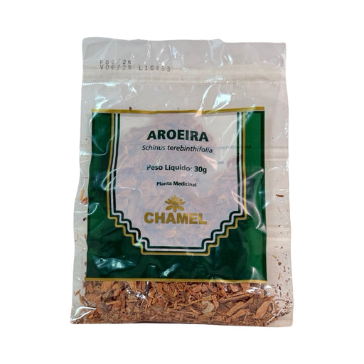 Embalagem de Chá de Aroeira Chamel em casca 30 g