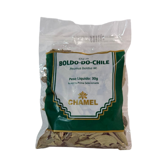 Chá de Boldo do Chile Chamel (Peumus boldus) Erva Selecionada – 30g