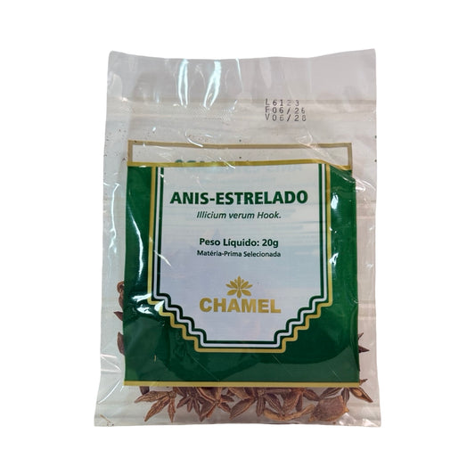 Chá de Anis-Estrelado Chamel (Illicium verum) Especiaria Selecionada – 20g