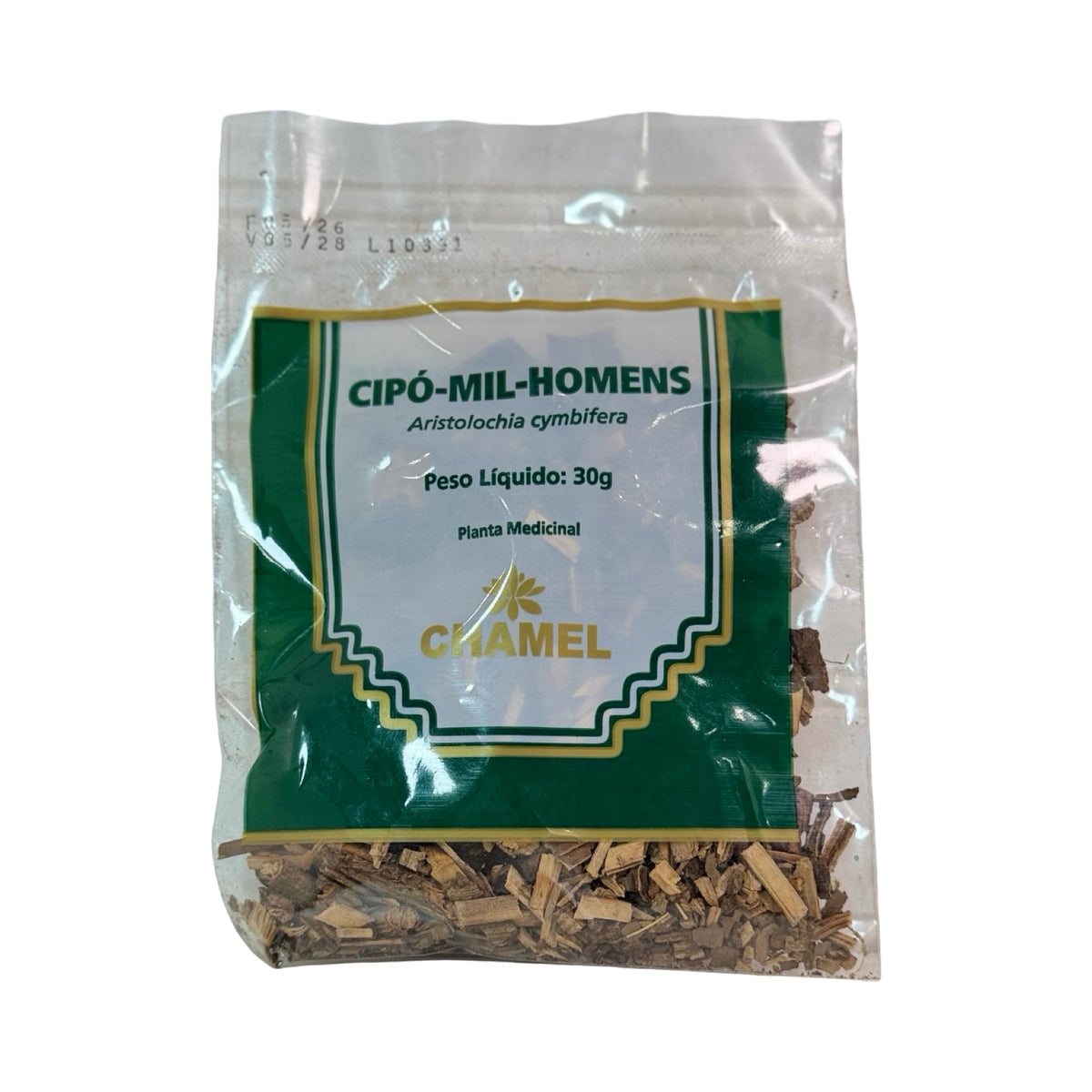 Chá de Cipó-Mil-Homens Chamel 100% Natural (Aristolochia cymbifera) – 30g