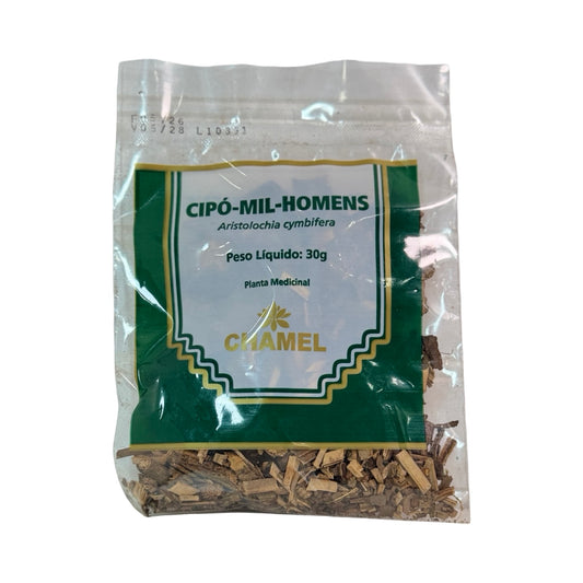 Chá de Cipó-Mil-Homens Chamel 100% Natural (Aristolochia cymbifera) – 30g