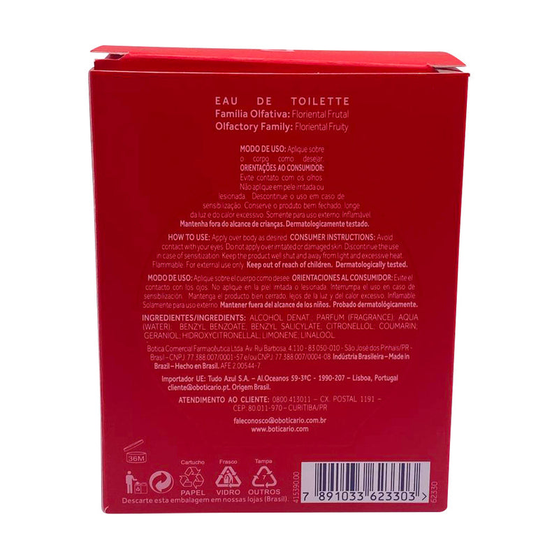 Floratta Red oBoticário 75ml