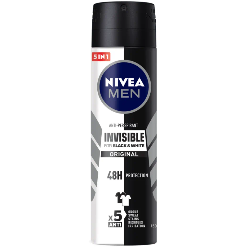 Nivea Men Invisible Black & White Spray 150 ml