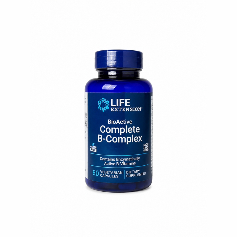 Complexo B Life Extension BioActive Complete – 60 Cápsulas
