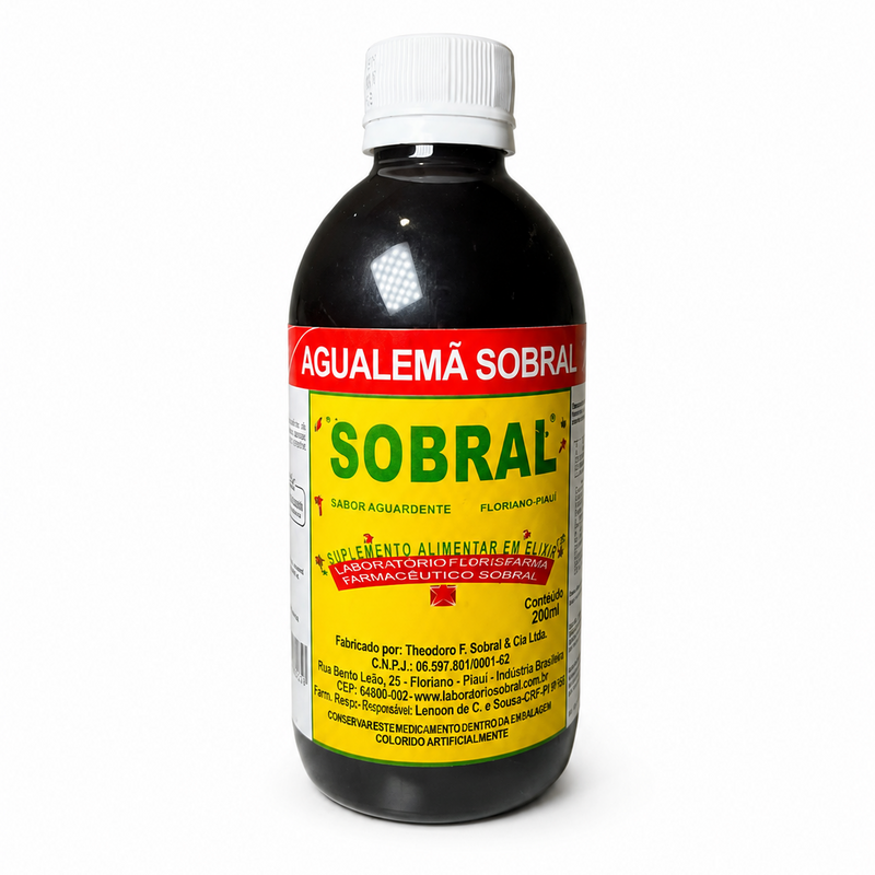 Frasco de Agualemã Sobral elixir 200ml