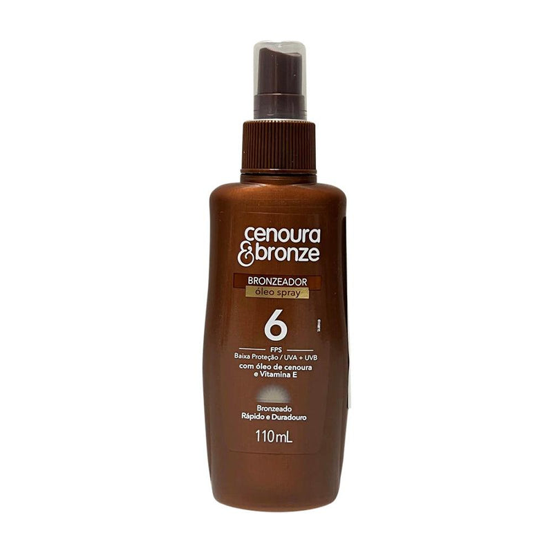 Óleo Bronzeador Spray Cenoura & Bronze FPS 6 – 110ml