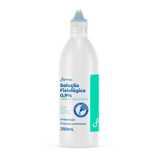 Frasco de Solução Fisiológica Farmax 250 ml