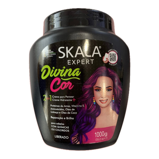 Pote de Creme de Tratamento Skala Expert Divina Cor 2 em 1, 1kg