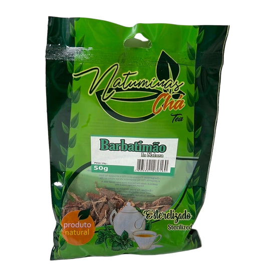 Natuminas Chá de Barbatimão Brazilian Herbal Tea - Natural Detox & Wellness Support 50g