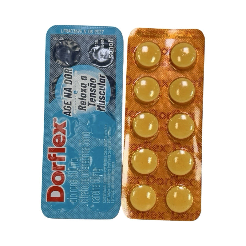 Dorflex Tablets 20 Count (2 cartelas com 10 comprimidos)