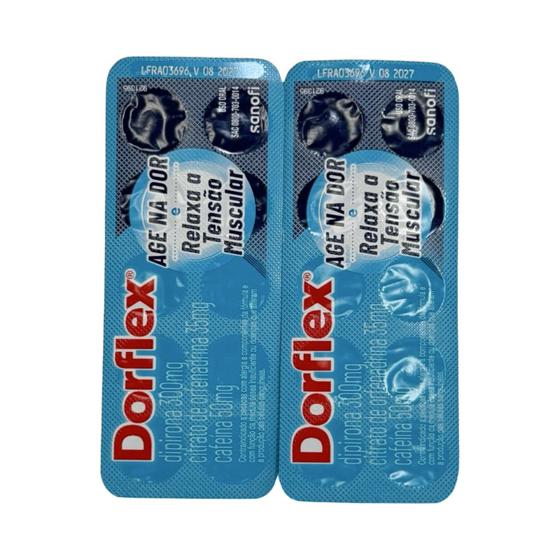 Dorflex Tablets 20 Count (2 cartelas com 10 comprimidos)