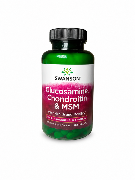 Swanson Glucosamina, Condroitina e MSM – 120 Comprimidos