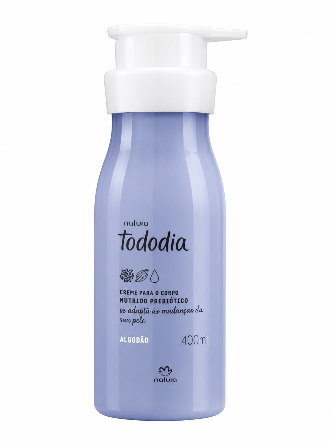 Creme Corporal Natura Tododia Algodão 400 ml – Nutrição Prebiótica