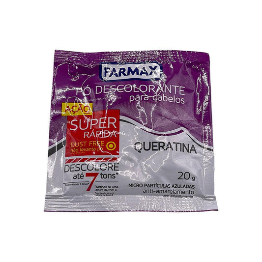 Farmax - Pó descolorante com Queratina 20g