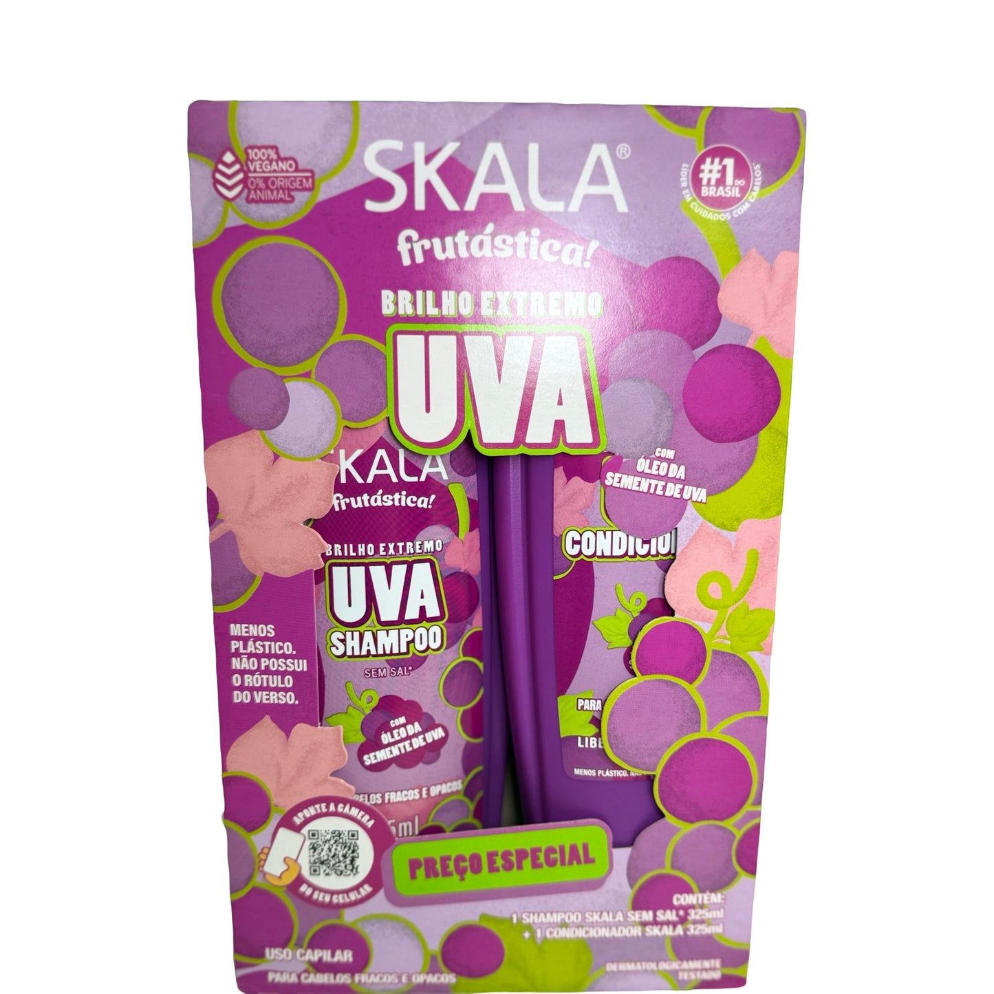 Skala Frutástica Uva Shampoo + Conditioner Kit – Extreme Shine