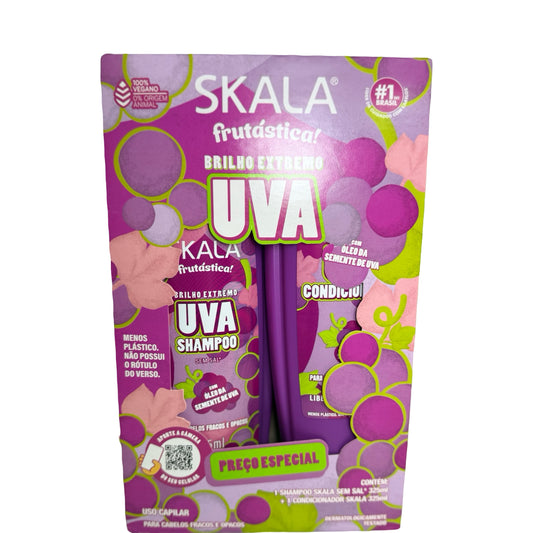Skala Frutástica Uva Shampoo + Conditioner Kit – Extreme Shine