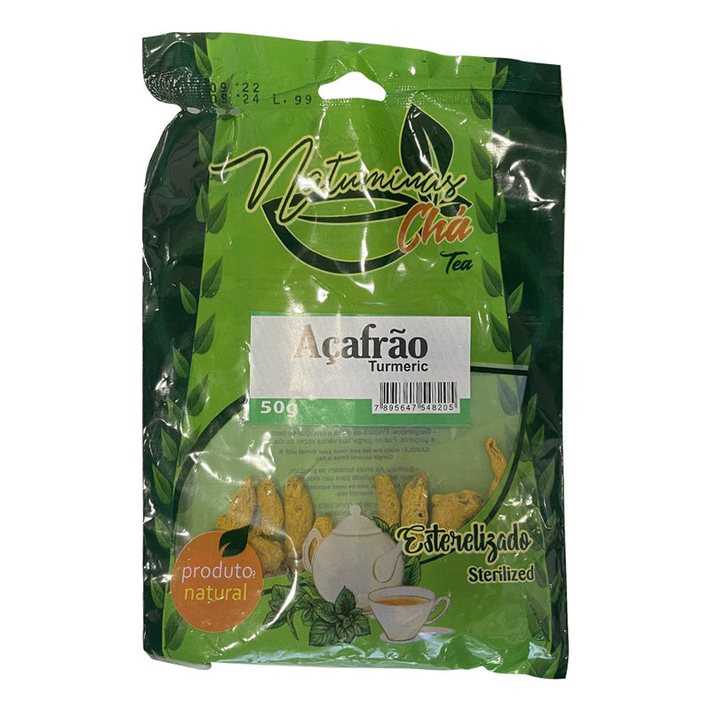 Embalagem de Chá de Açafrão Natuminas 50 g