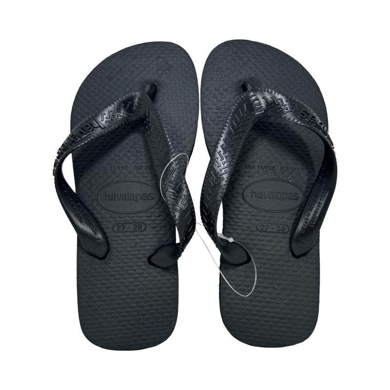 Chinelo Havaianas preto, par visto de cima