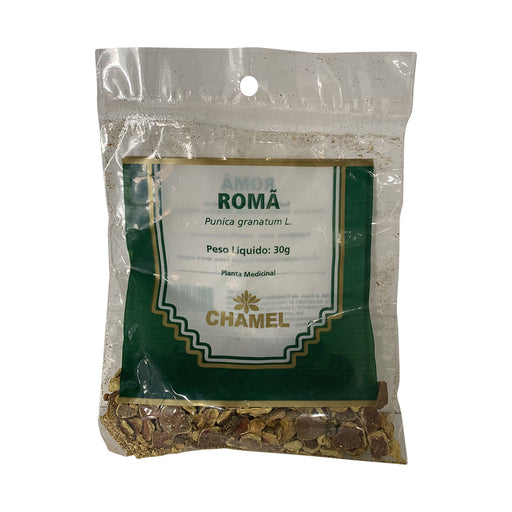Embalagem de Chá de Romã Chamel em casca 30 g