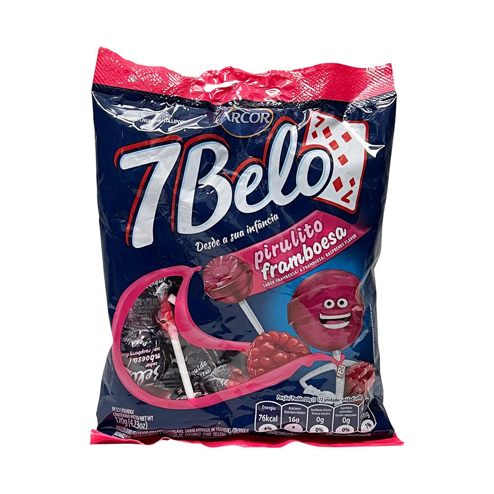 Arcor 7 Belo Pirulitos Framboesa 120g