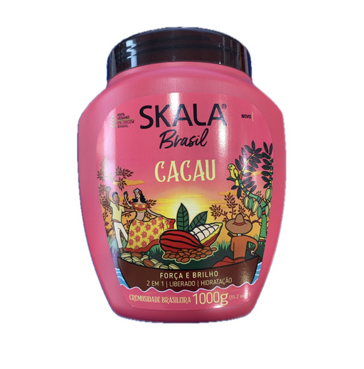 Pote de Creme de Tratamento Skala Brasil Cacau 2 em 1, 1kg