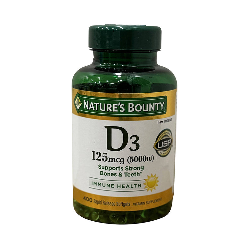 Vitamina D3 Nature's Bounty 125mcg (5000 UI)