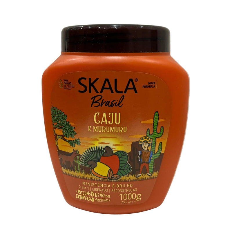 Pote de Creme de Tratamento Skala Brasil Caju e Murumuru 2 em 1, 1kg