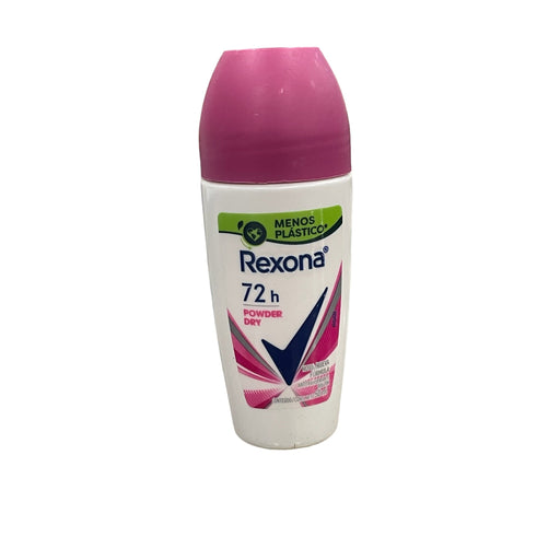 Frasco rosa do desodorante roll-on Rexona Powder Dry feminino, 50 ml