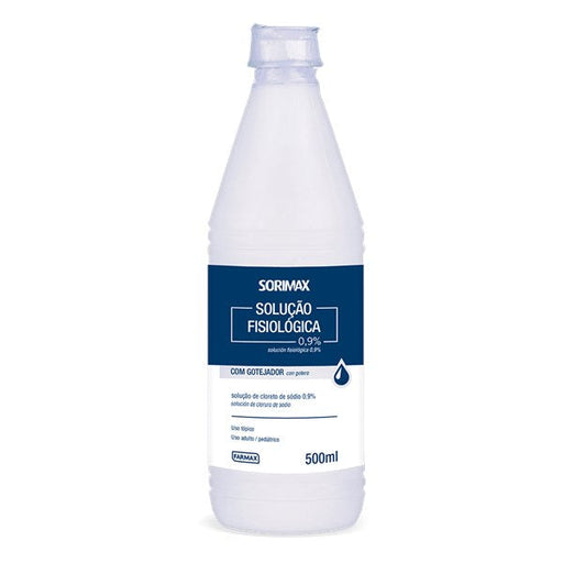 Frasco de Solução Fisiológica Farmax 500 ml
