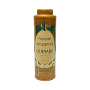 Frasco dourado de 100 g do Polvilho Antisséptico Granado