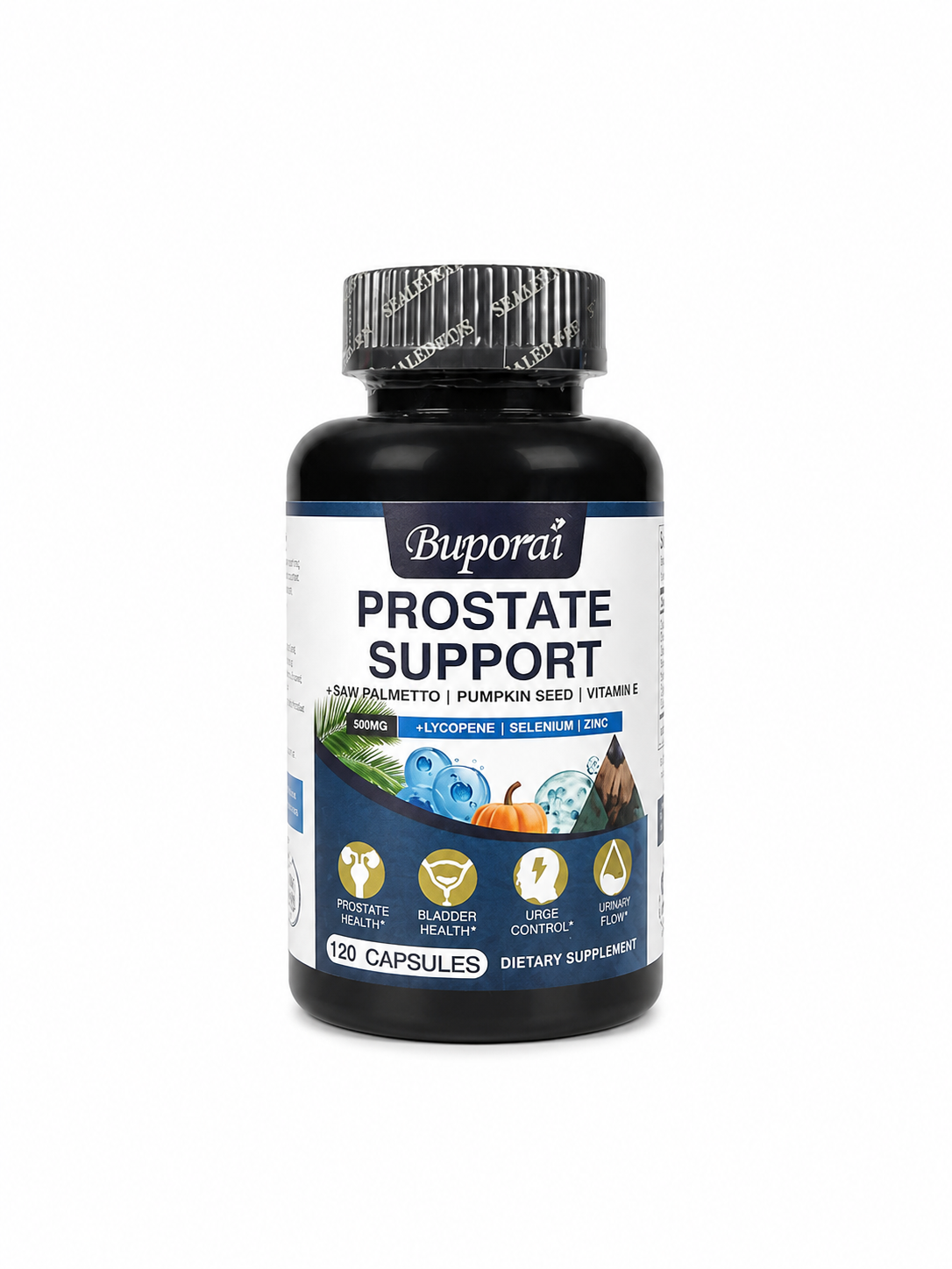Buporai Prostate Support – Suplemento para Próstata 120 Cápsulas